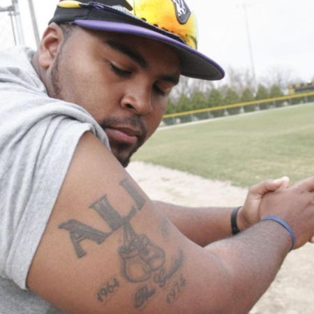 Asaad Amin sharing his tattoo with his fans.